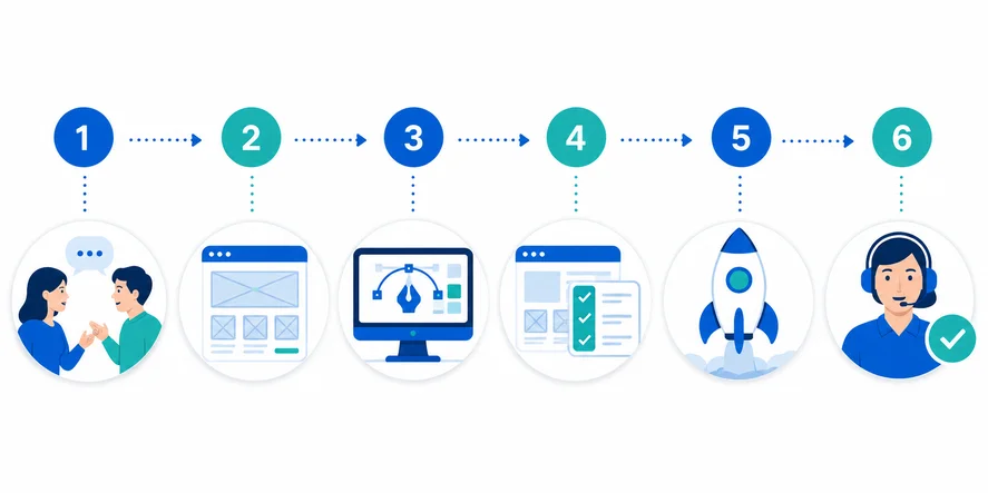 Proceso de diseño de páginas web en Bogotá paso a paso